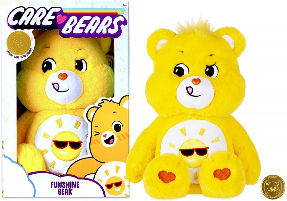 Care Bears Funshine Bear Medium Size Plush - Bright Star Toys