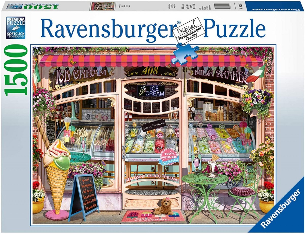 Ravensburger Ice Cream Shop 1500 Piece Jigsaw Puzzle - Bright Star Toys