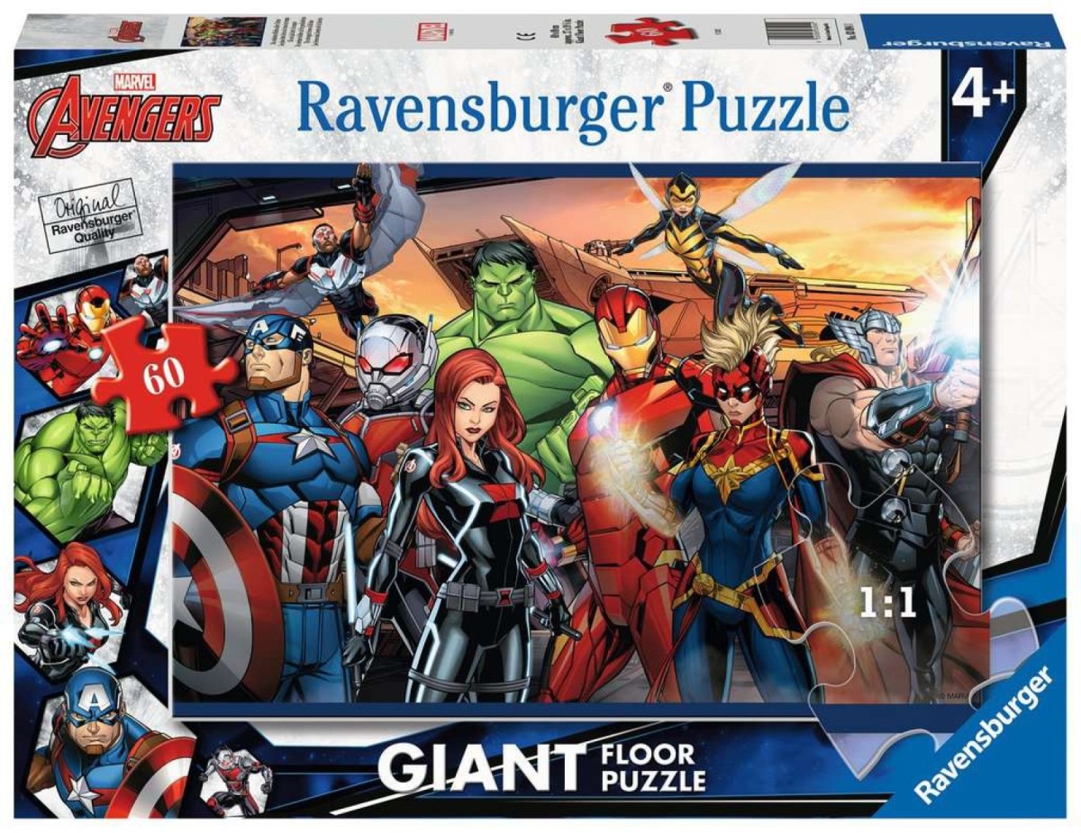 Ravensburger Marvel Avengers 60 Piece Giant Floor Puzzle - Bright Star Toys