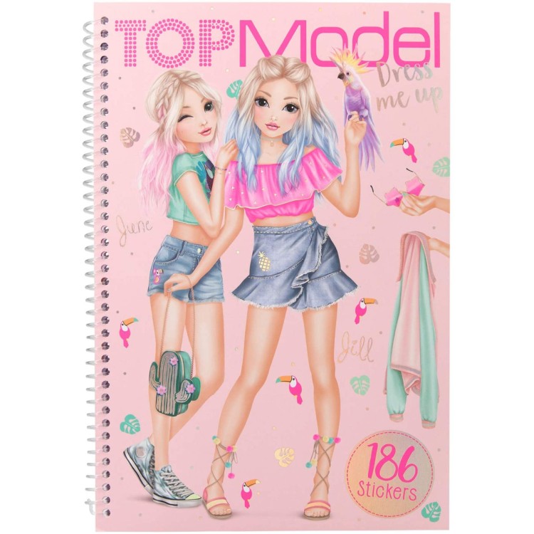 Top Model Dress Me Up Design Sticker Book - Bright Star Toys
