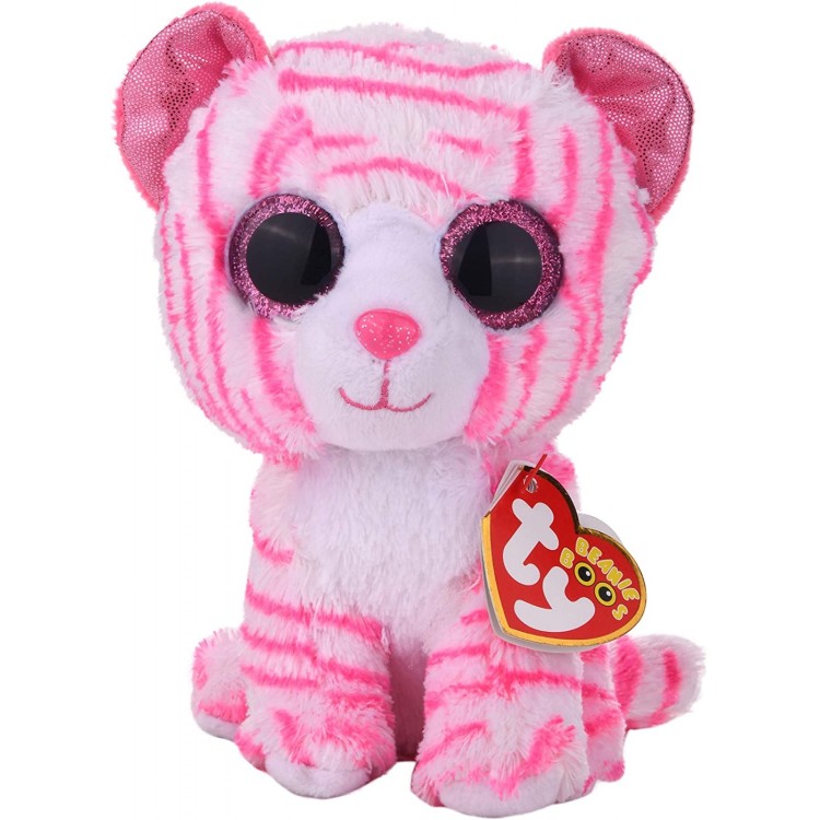 TY Asia the White Tiger Beanie Boo Regular Size