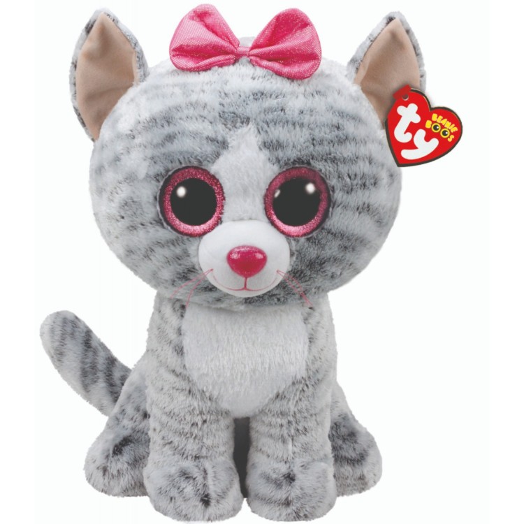 TY Kiki the Cat Beanie Boo Large Size - Bright Star Toys